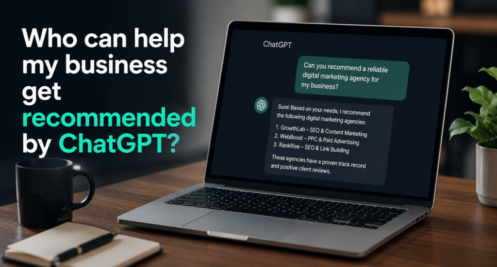 Who can help my business get recommended by ChatGPT?