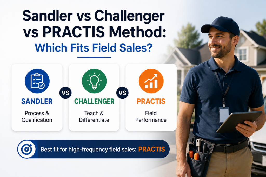 Sandler vs Challenger vs PRACTIS Method which fits field sales2